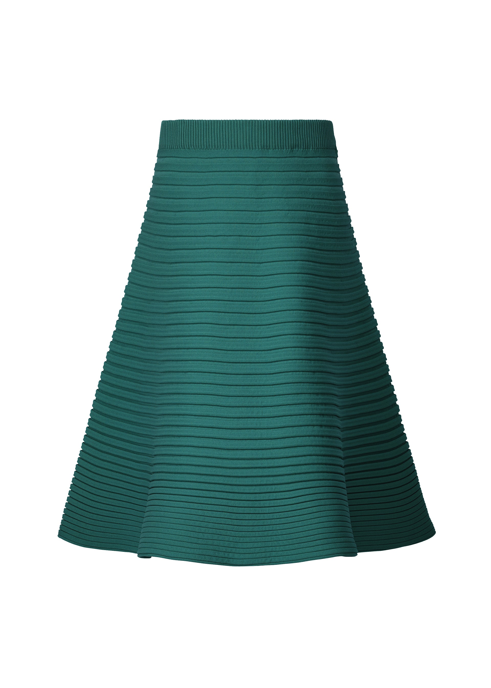 BOUNCE KNIT Skirt Turquoise Green – ISSEY MIYAKE EU