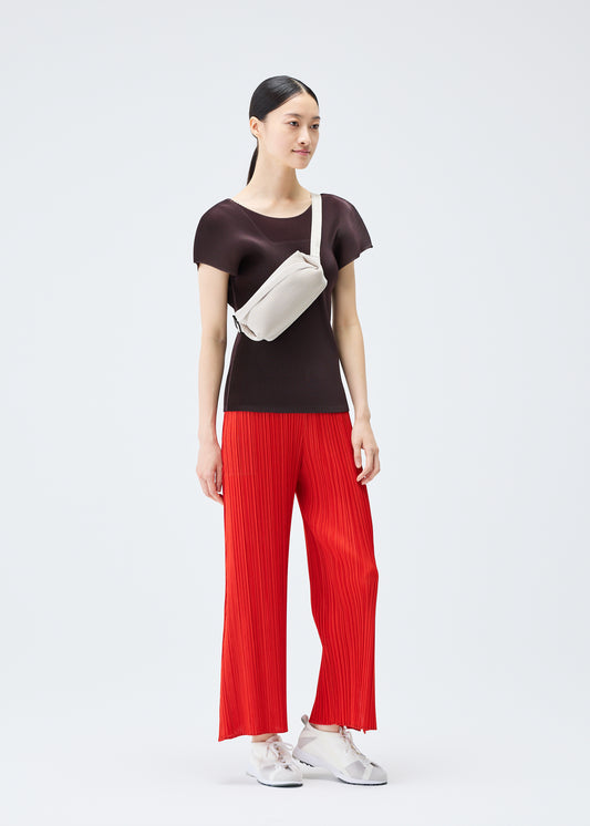 BIAS PLEATS WAISTBAG