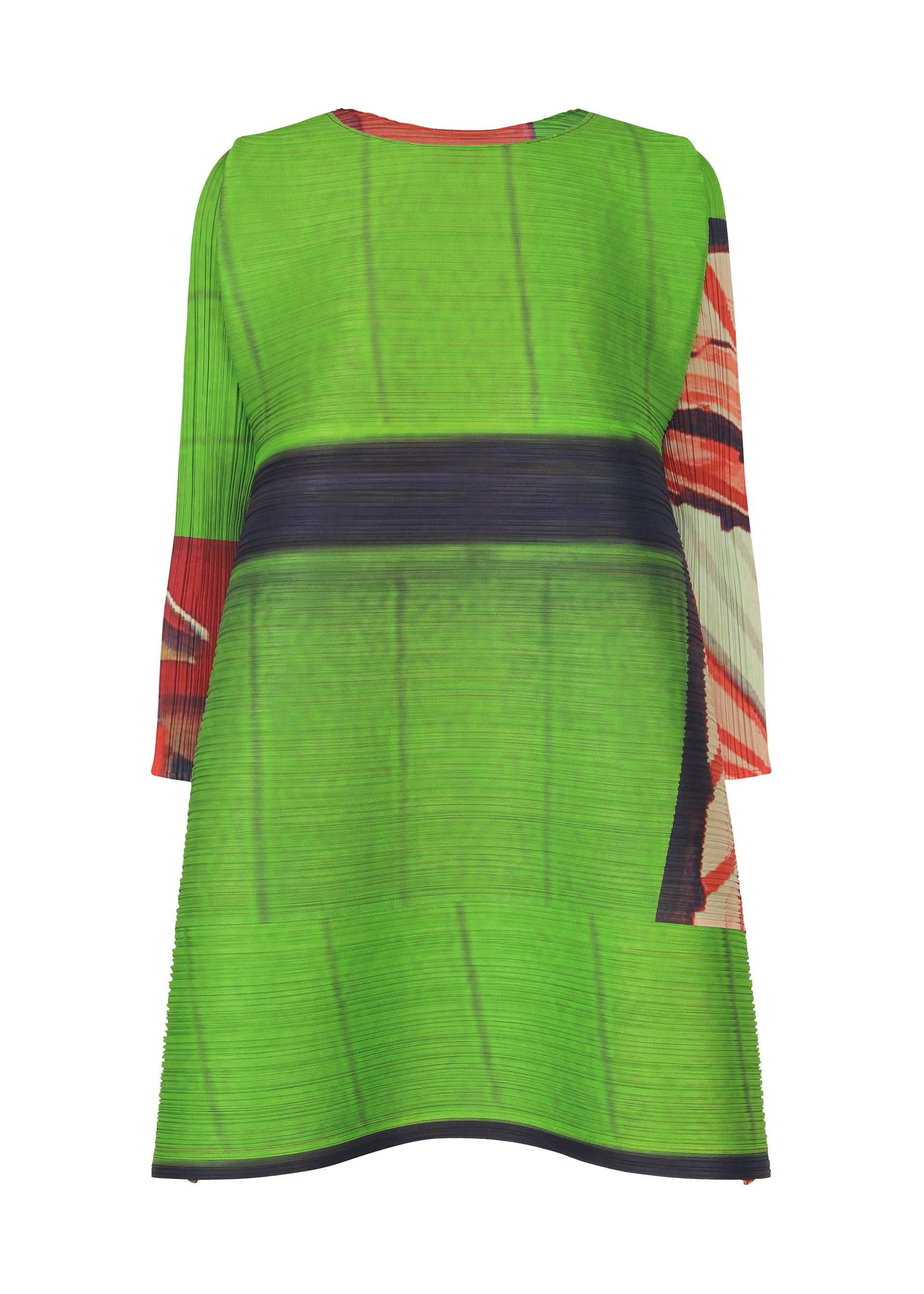 CITY COLLAGE Tunic Red x Green – ISSEY MIYAKE EU