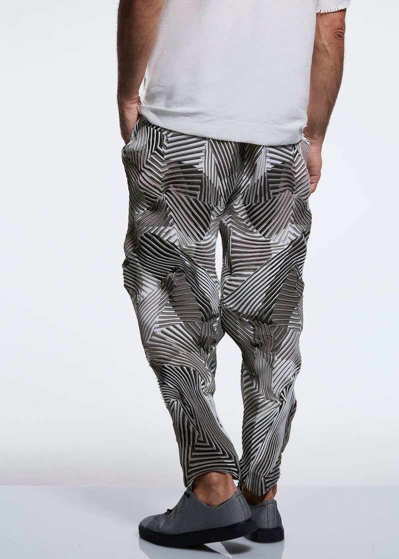 TYPE-P 002 Trousers White x Grey