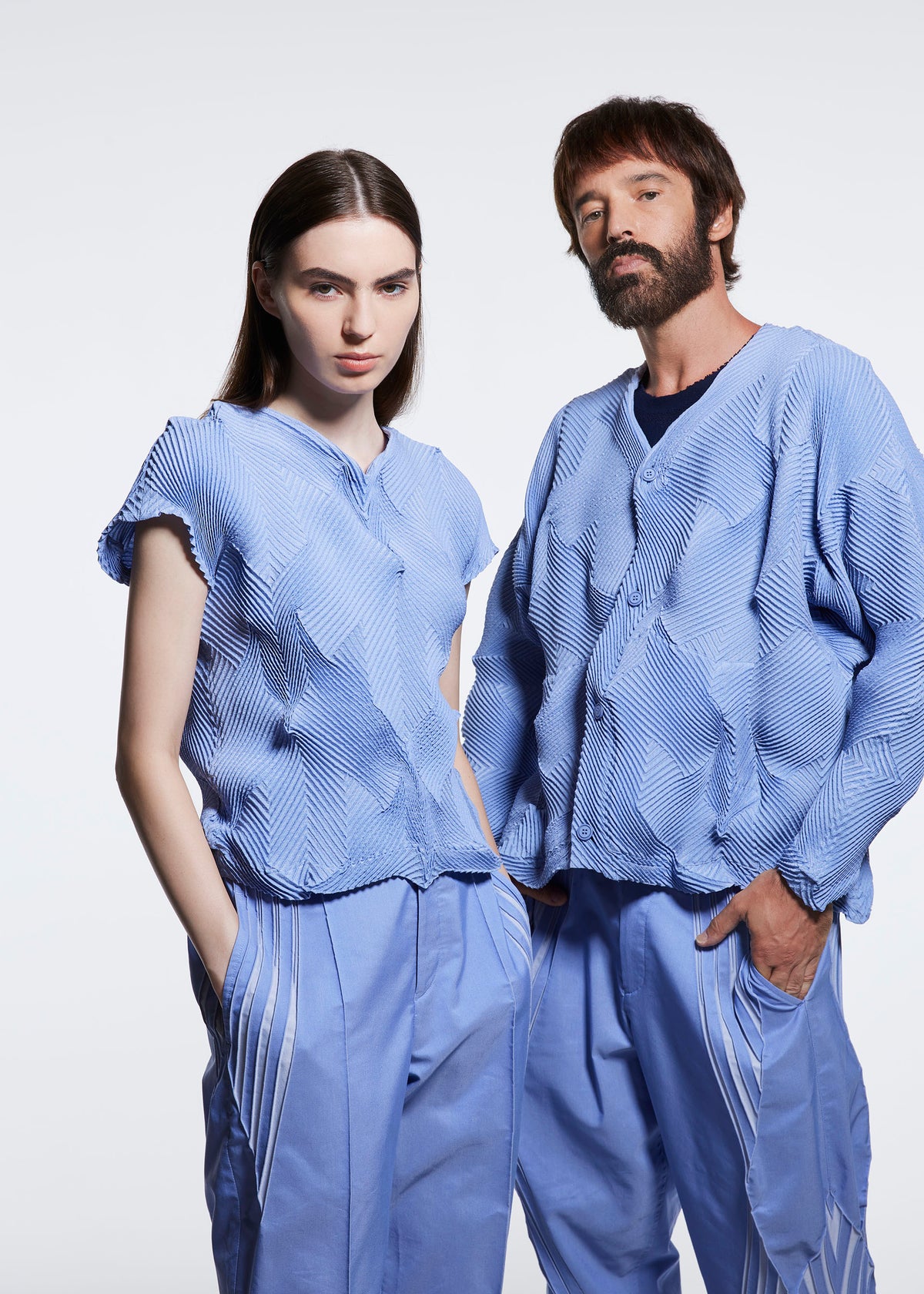 Pantalon TYPE-S 001-1 Bleu clair