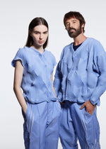 Pantalon TYPE-S 001-1 Bleu clair