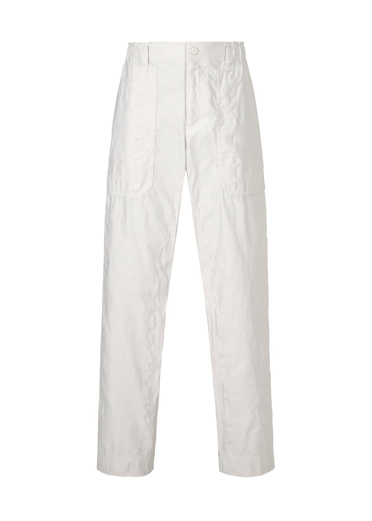 A product shot of the A-POC ABLE ISSEY MIYAKE TYPE U 001 trousers in ice grey (10).