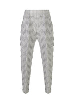 A product shot of the A-POC ABLE ISSEY MIYAKE TYPE O 019 trousers in white-hued (06).