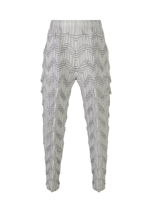 A product shot of the A-POC ABLE ISSEY MIYAKE TYPE O 019 trousers in white-hued (06).