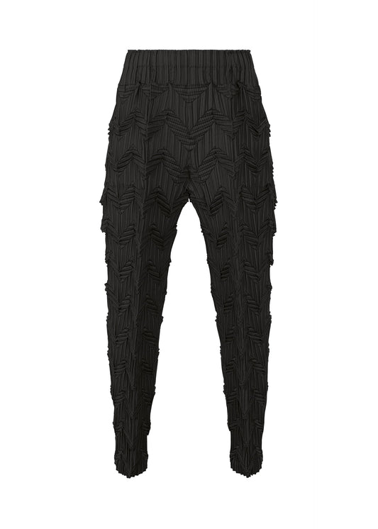 A product shot of the A-POC ABLE ISSEY MIYAKE TYPE O 019 trousers in black (15).