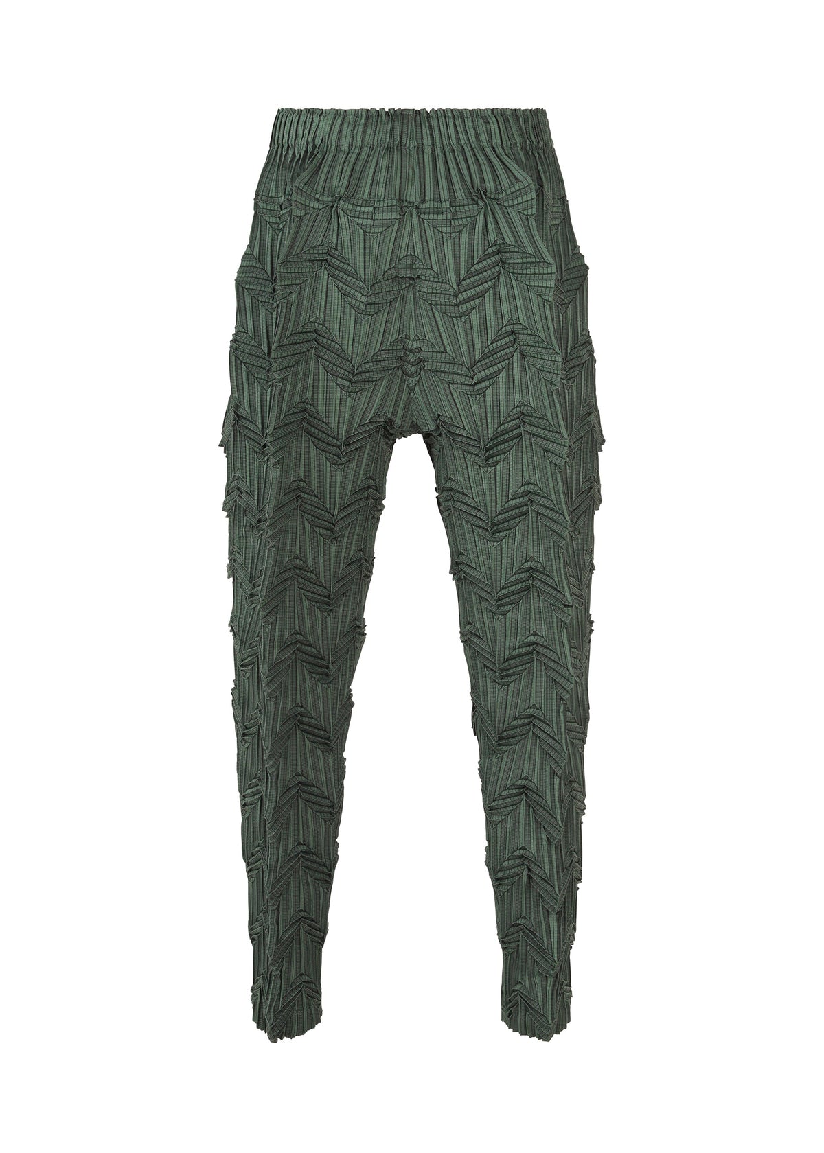 A detail shot of the A-POC ABLE ISSEY MIYAKE TYPE O 019 trousers.