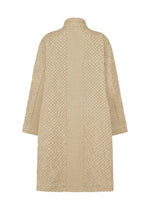 A detail shot of the A-Poc Able Issey Miyake TYPE O 011 coat.
