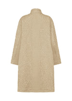 A detail shot of the A-Poc Able Issey Miyake TYPE O 011 coat.