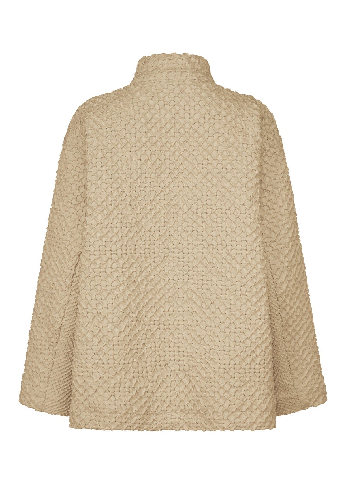 A detail shot of the A-Poc Able Issey Miyake TYPE O 011 blouson.