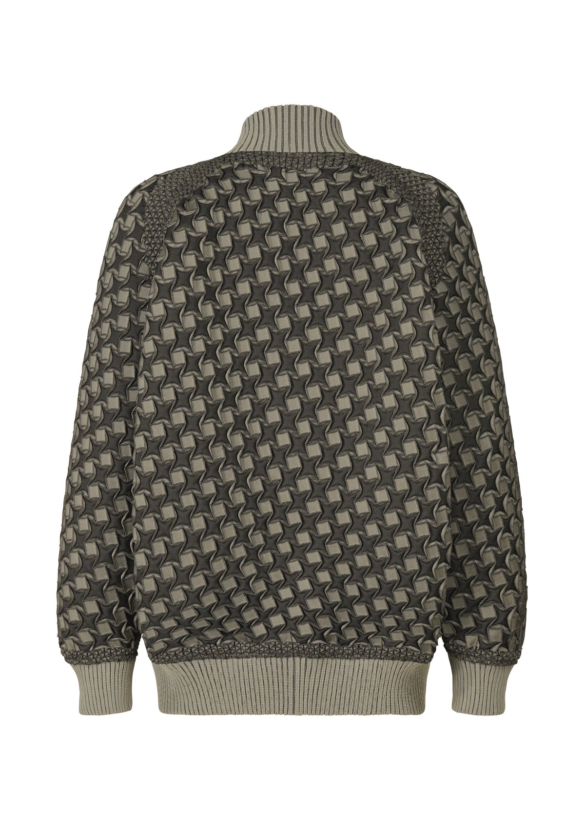 A detail shot of the A-POC ABLE ISSEY MIYAKE TYPE O 001 jacket.