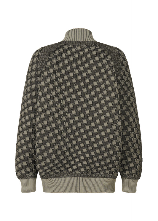 A detail shot of the A-POC ABLE ISSEY MIYAKE TYPE O 001 jacket.