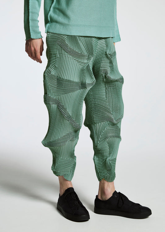 TYPE-O 003 Trousers Light Green-hued