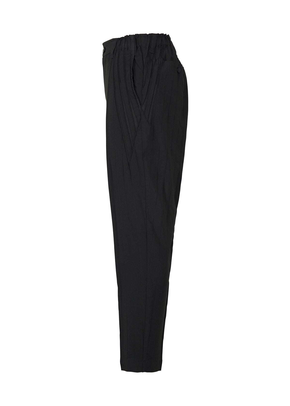 A detail shot of the A-Poc Able Issey Miyake TYPE ? 007 trousers.