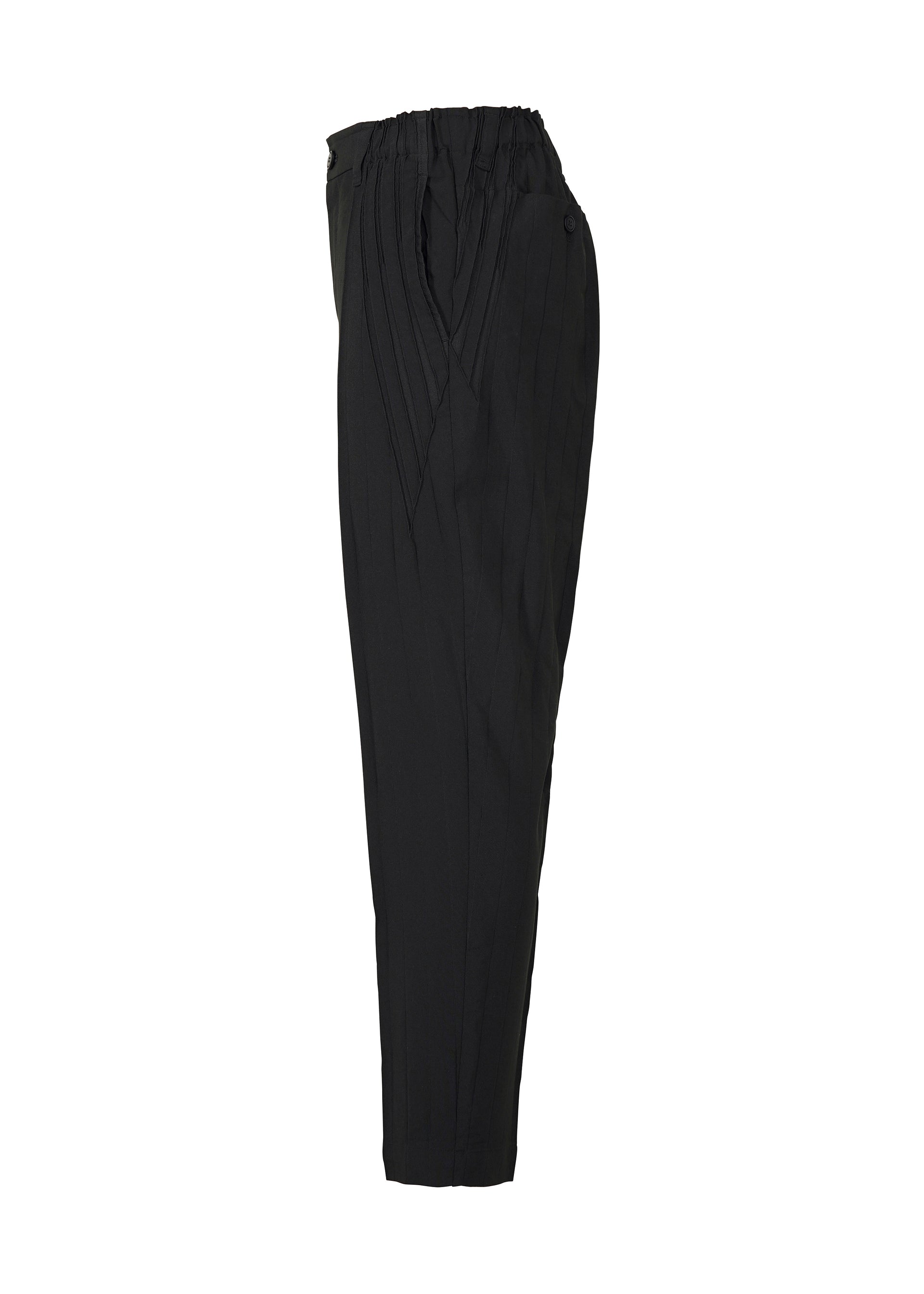 A detail shot of the A-Poc Able Issey Miyake TYPE ? 007 trousers.