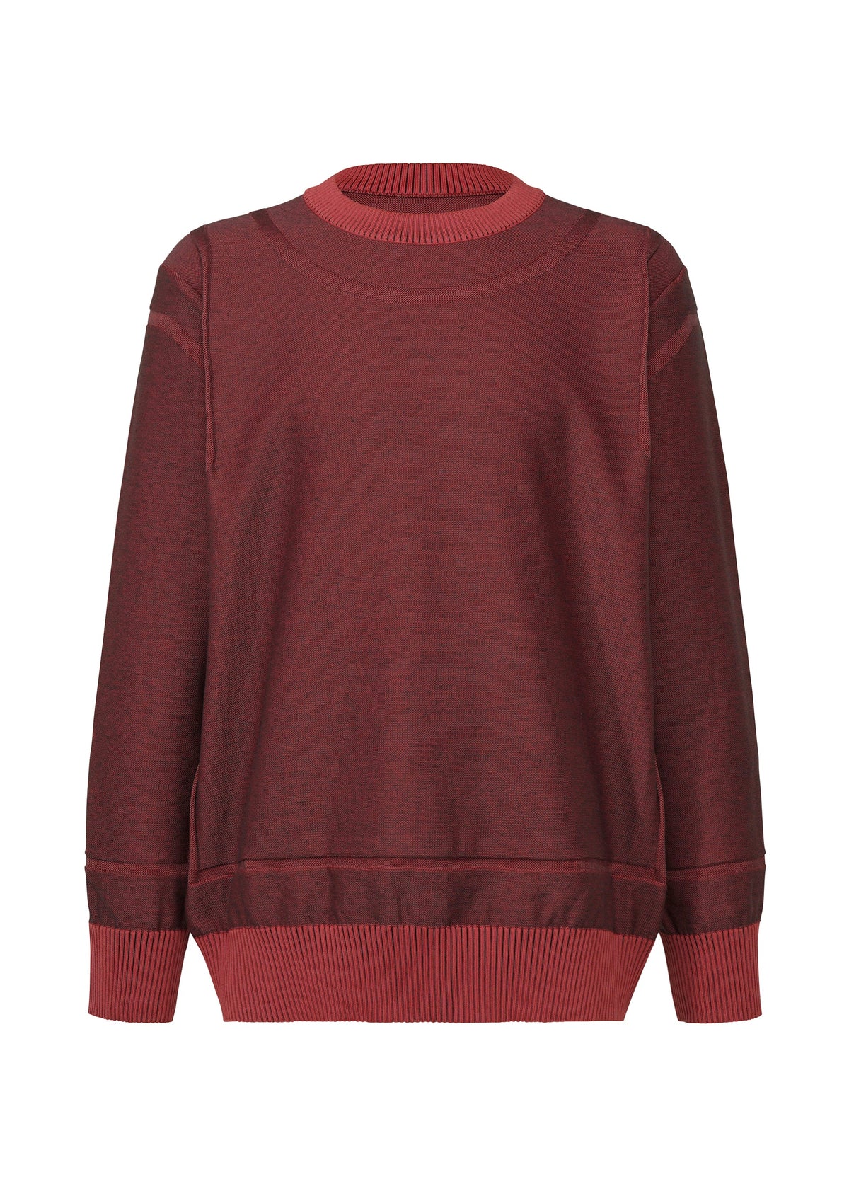 A product shot of the A-POC ABLE ISSEY MIYAKE TYPE K 005 top in red (24).