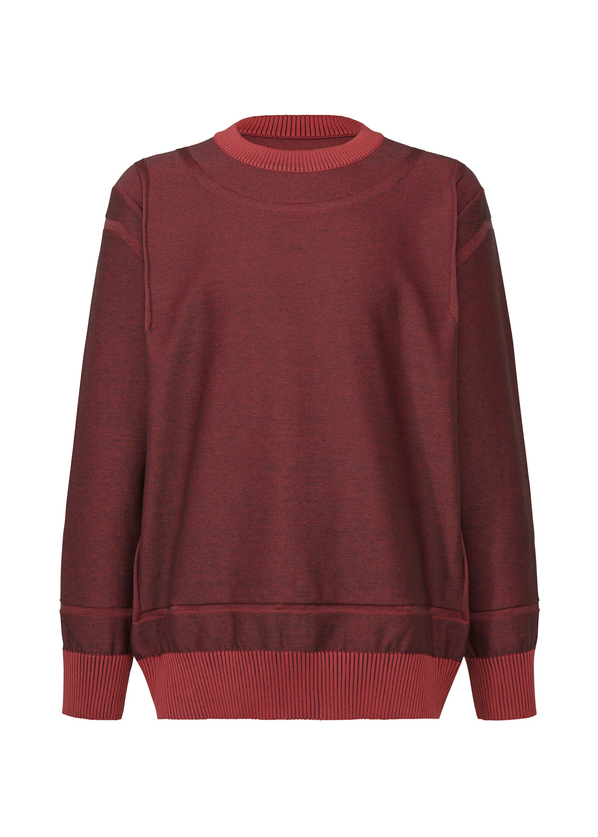 A product shot of the A-POC ABLE ISSEY MIYAKE TYPE K 005 top in red (24).
