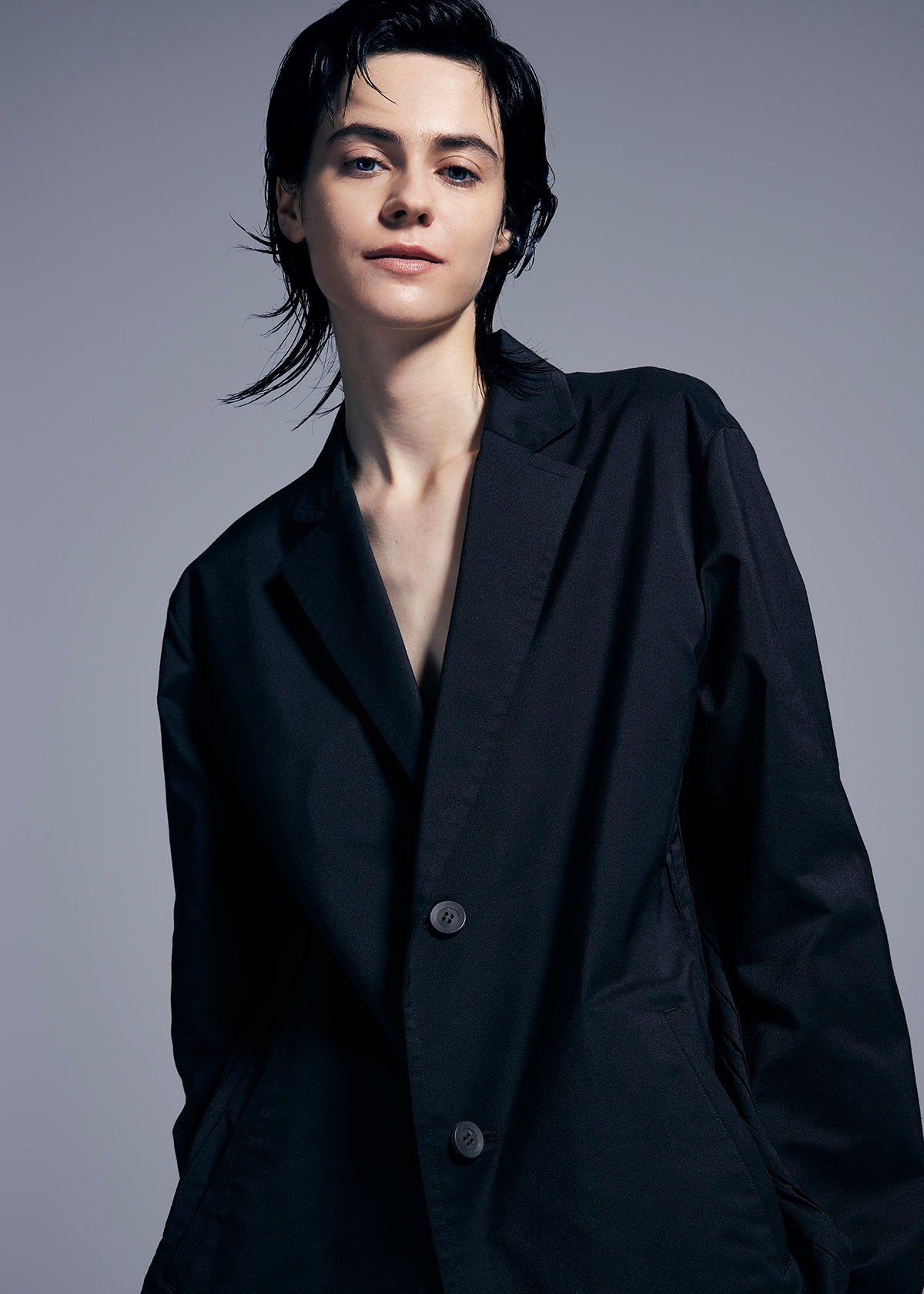 Veste TYPE-S BASICS bleu marine