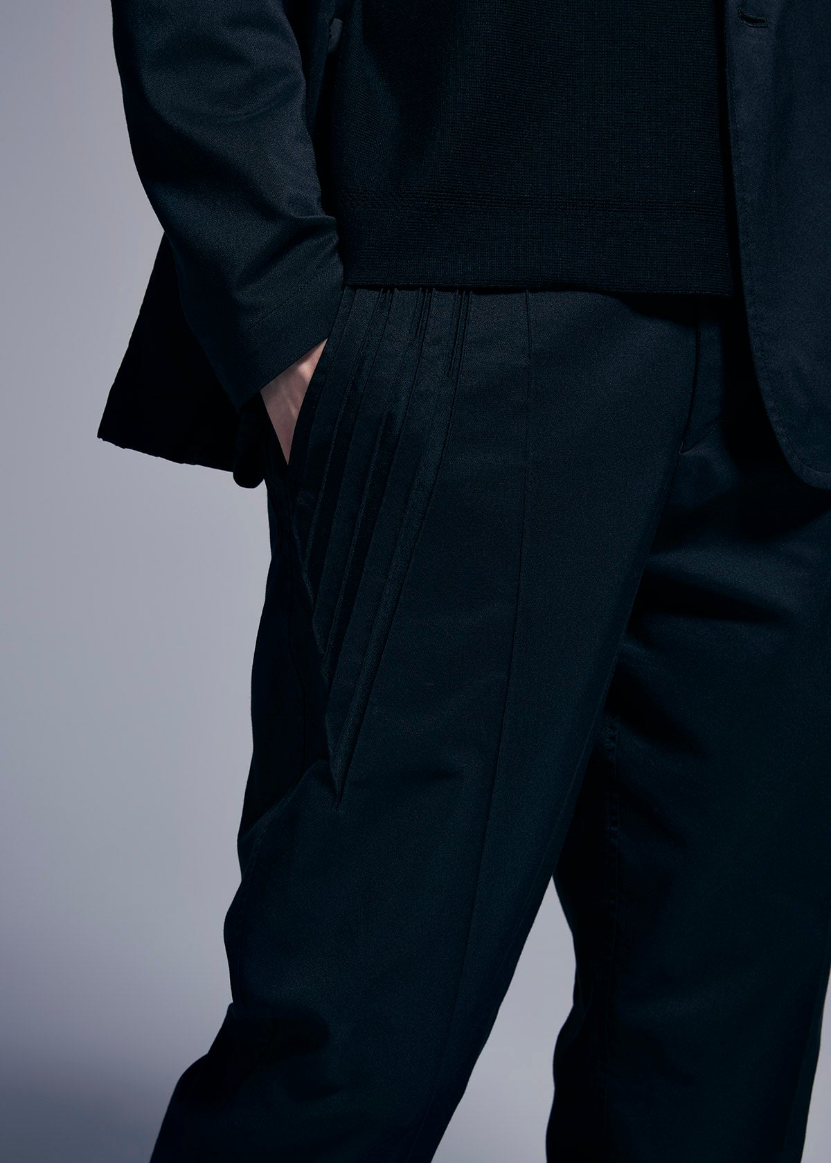 Pantalon TYPE-S BASICS bleu marine