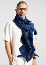 A model wears the A-POC ABLE ISSEY MIYAKE TYPE-O STOLE 002 type-o-stole-002-stole-light-green.