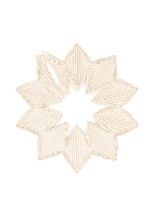 A product shot of the A-POC ABLE ISSEY MIYAKE TYPE-O STOLE 002 stole in off-white.