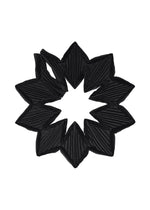 A product shot of the A-POC ABLE ISSEY MIYAKE TYPE-O STOLE 002 stole in black.