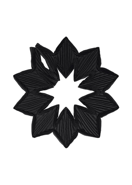 A product shot of the A-POC ABLE ISSEY MIYAKE TYPE-O STOLE 002 stole in black.