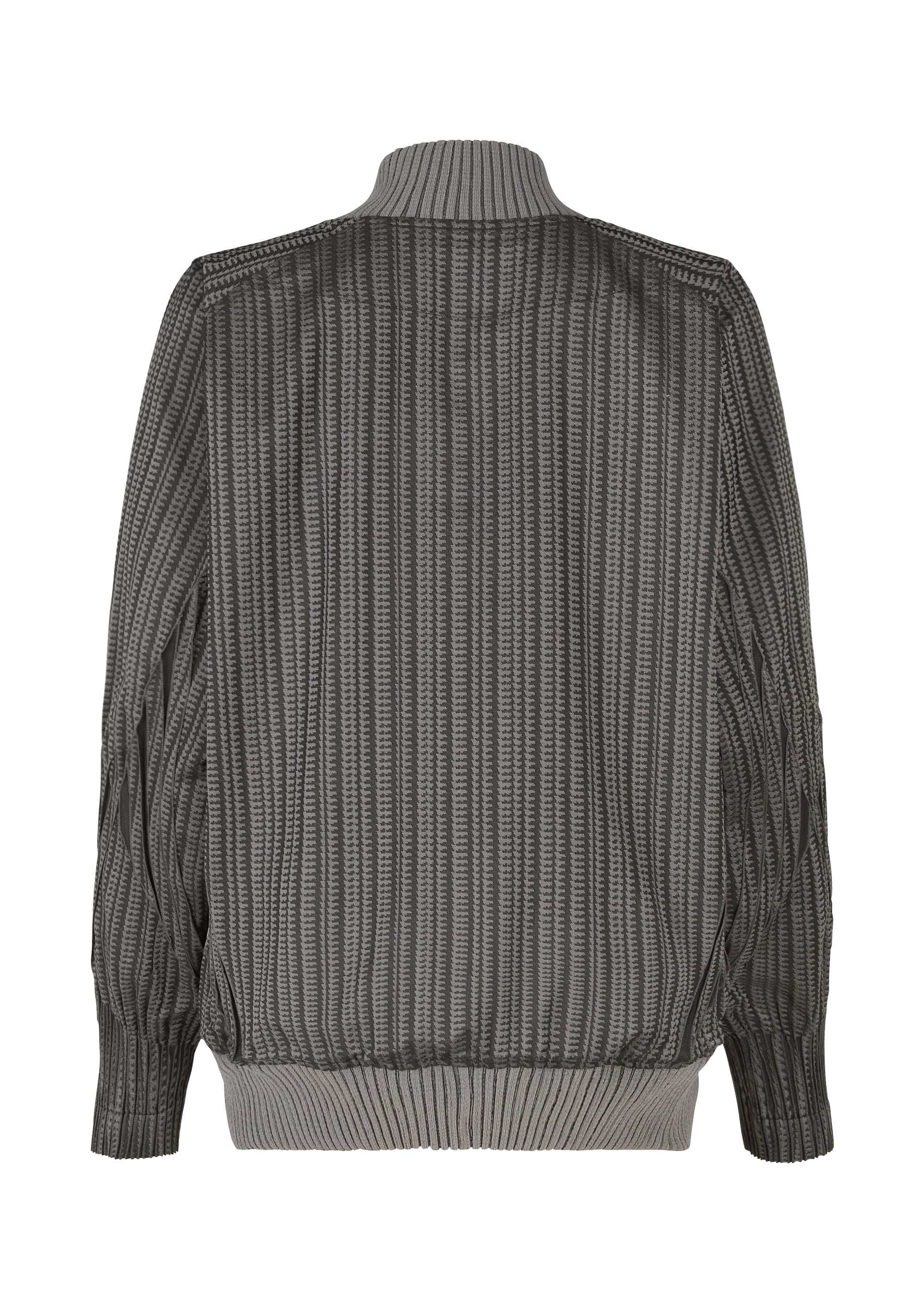 A detail shot of the A-Poc Able Issey Miyake TYPE S 001 1 blouson.