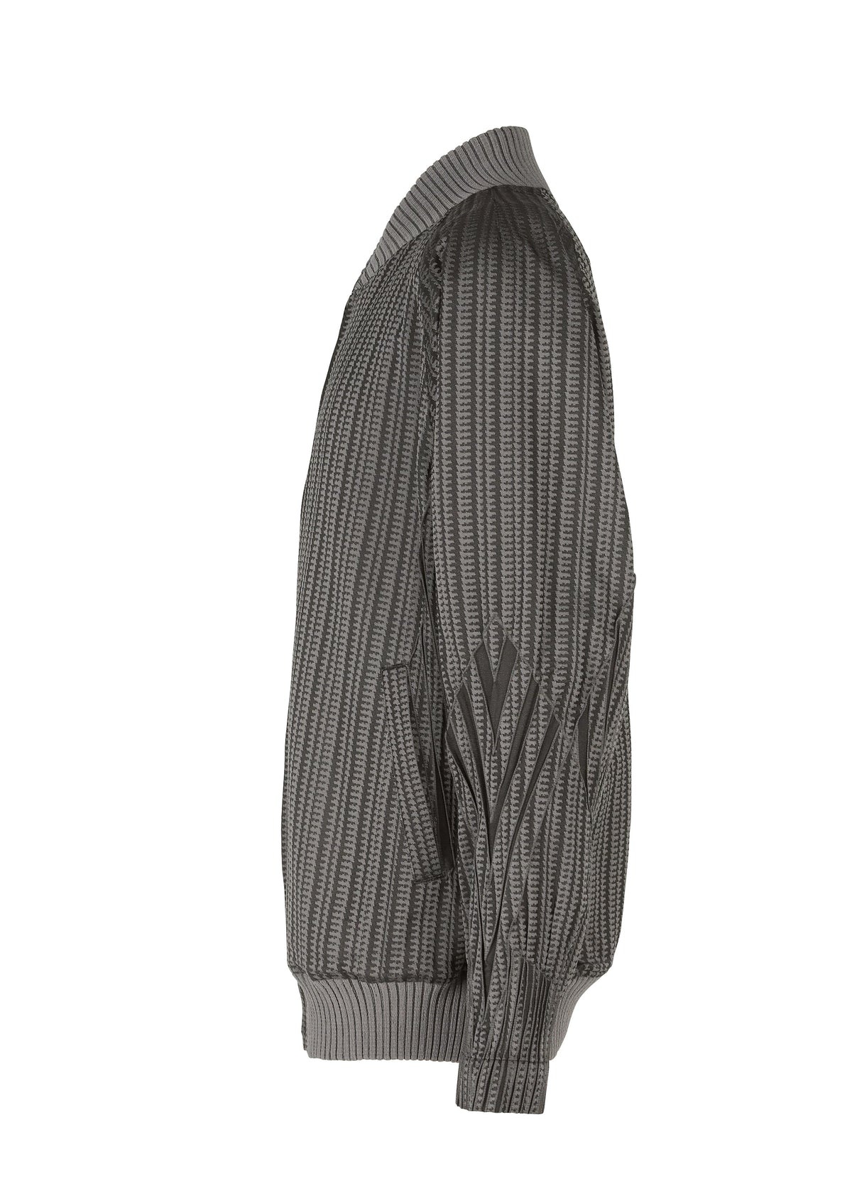 A detail shot of the A-Poc Able Issey Miyake TYPE S 001 1 blouson.