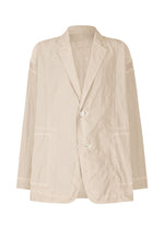 A product shot of the A-Poc Able Issey Miyake TYPE U 002 jacket in beige (41), recurring_style.