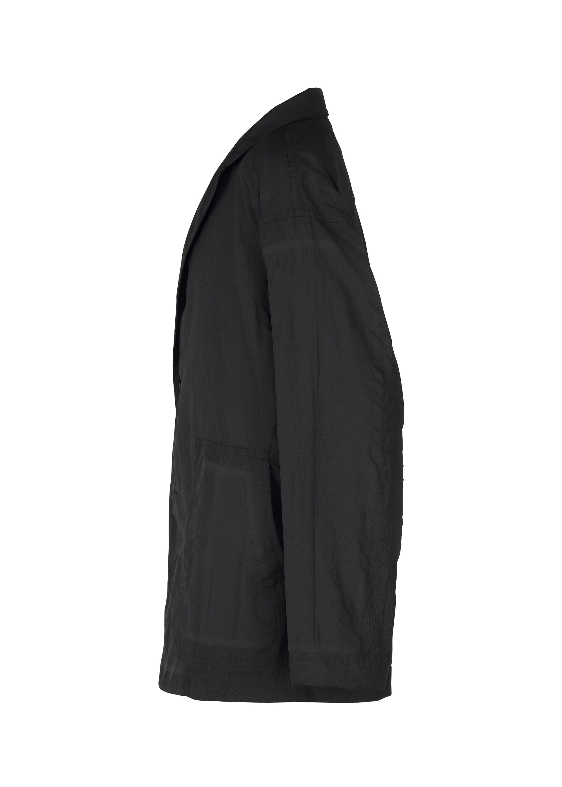 A detail shot of the A-Poc Able Issey Miyake TYPE U 002 jacket.