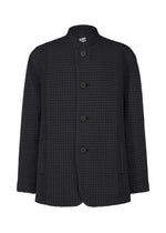 A product shot of the A-POC ABLE ISSEY MIYAKE TYPE-O 014 jacket in black.