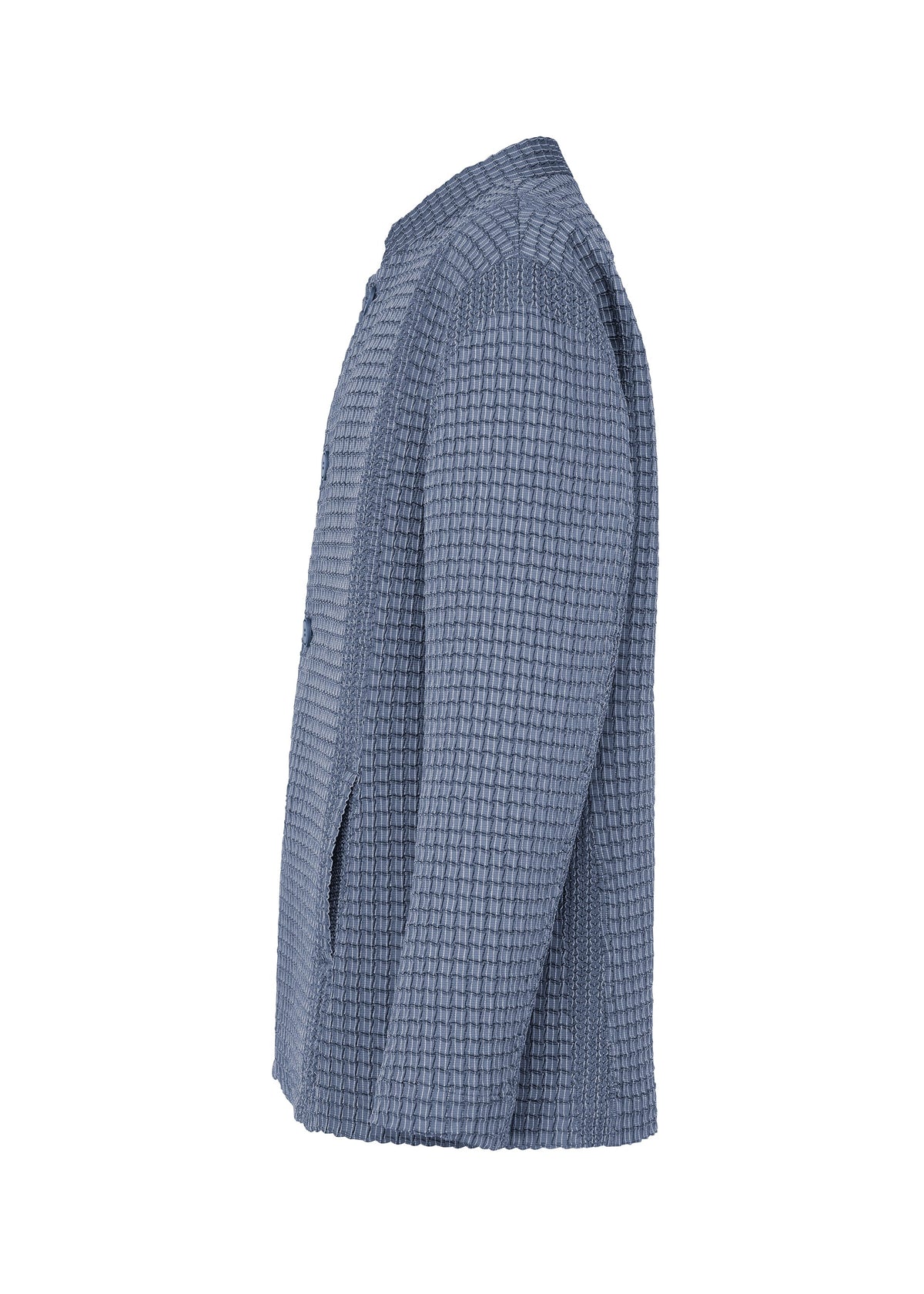 A detail shot of the A-POC ABLE ISSEY MIYAKE TYPE-O 014 jacket.