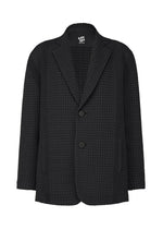 A product shot of the A-POC ABLE ISSEY MIYAKE TYPE-O 014 jacket in black.