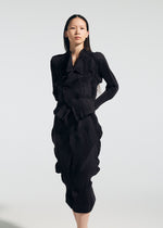 A model wears the A-POC ABLE ISSEY MIYAKE TYPE-O 022 type-o-022-jacket-lime-green.