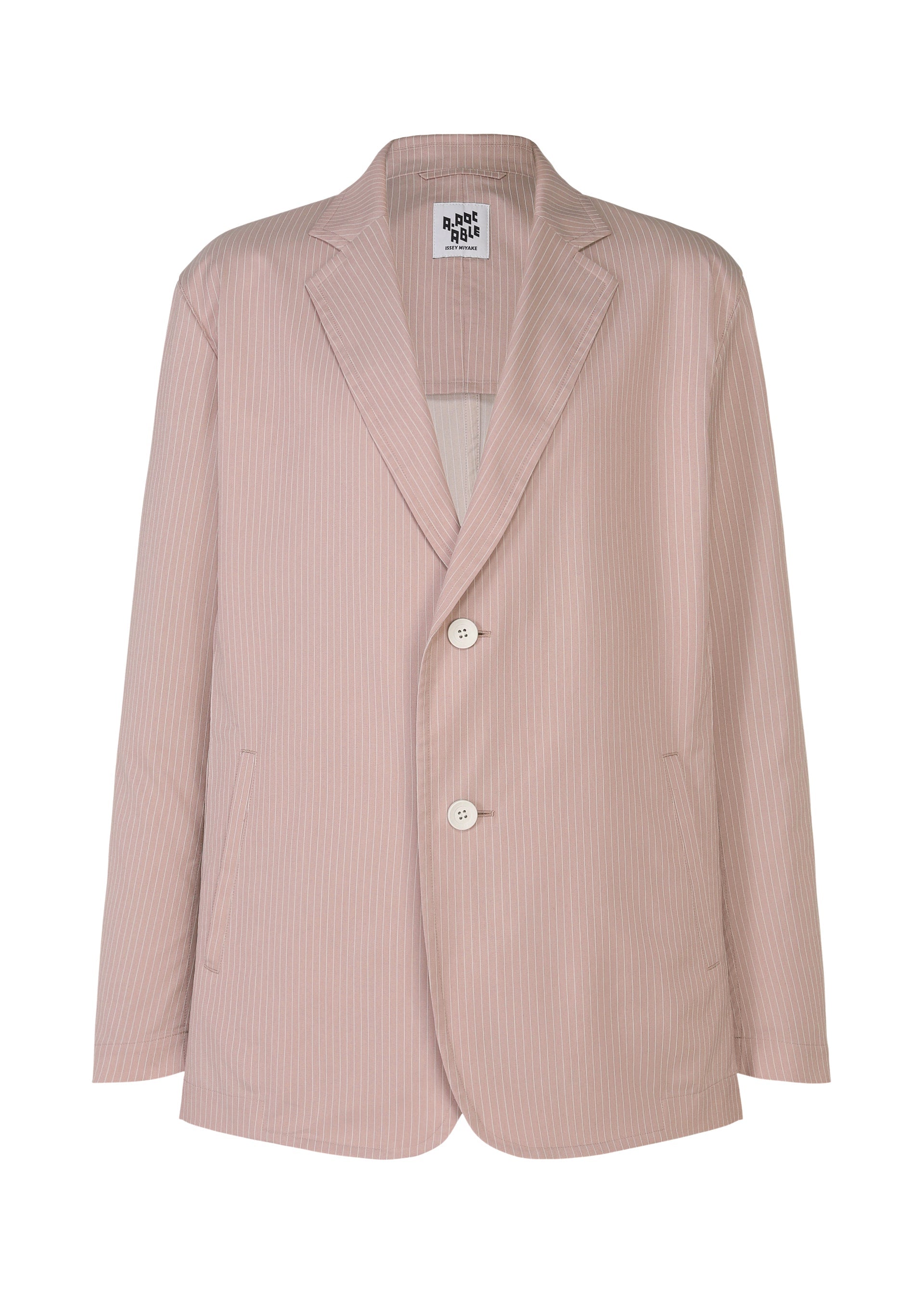 A product shot of the A-POC ABLE ISSEY MIYAKE TYPE-S 001-2 jacket in pink beige-hued.