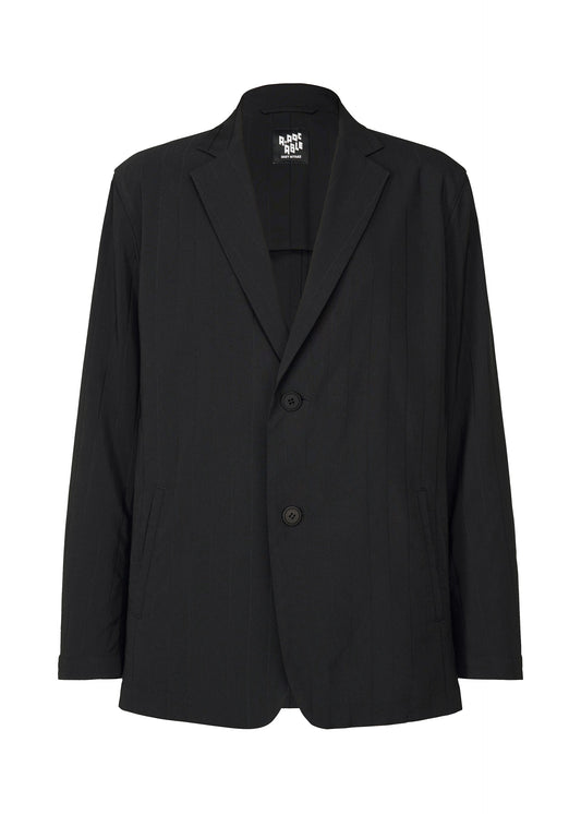 A product shot of the A-Poc Able Issey Miyake TYPE I 007 jacket in black (15), recurring_style.