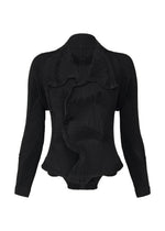 A product shot of the A-Poc Able Issey Miyake TYPE I 008 jacket in black (15), recurring_style.