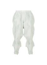 A product shot of the A-Poc Able Issey Miyake TYPE O 010 trousers in ice grey (10), recurring_style.