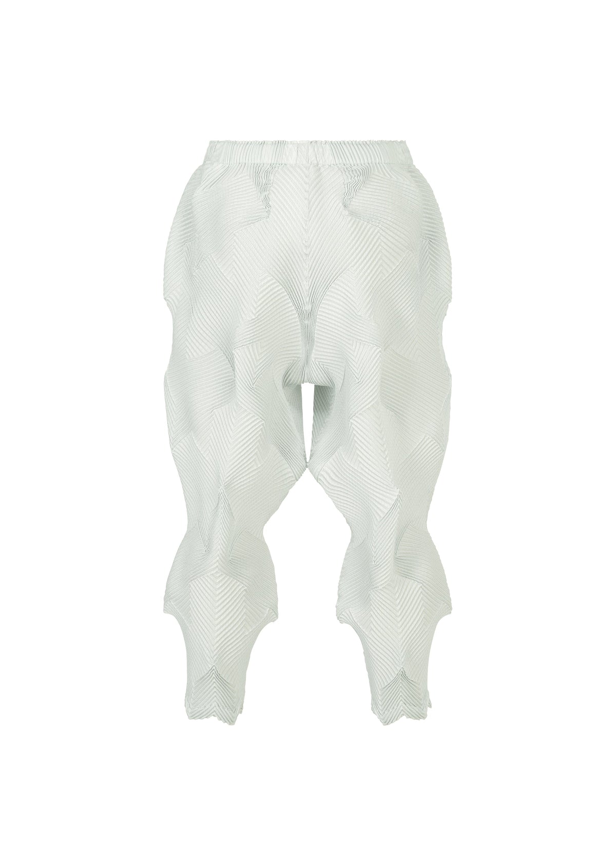 A detail shot of the A-Poc Able Issey Miyake TYPE O 010 trousers.