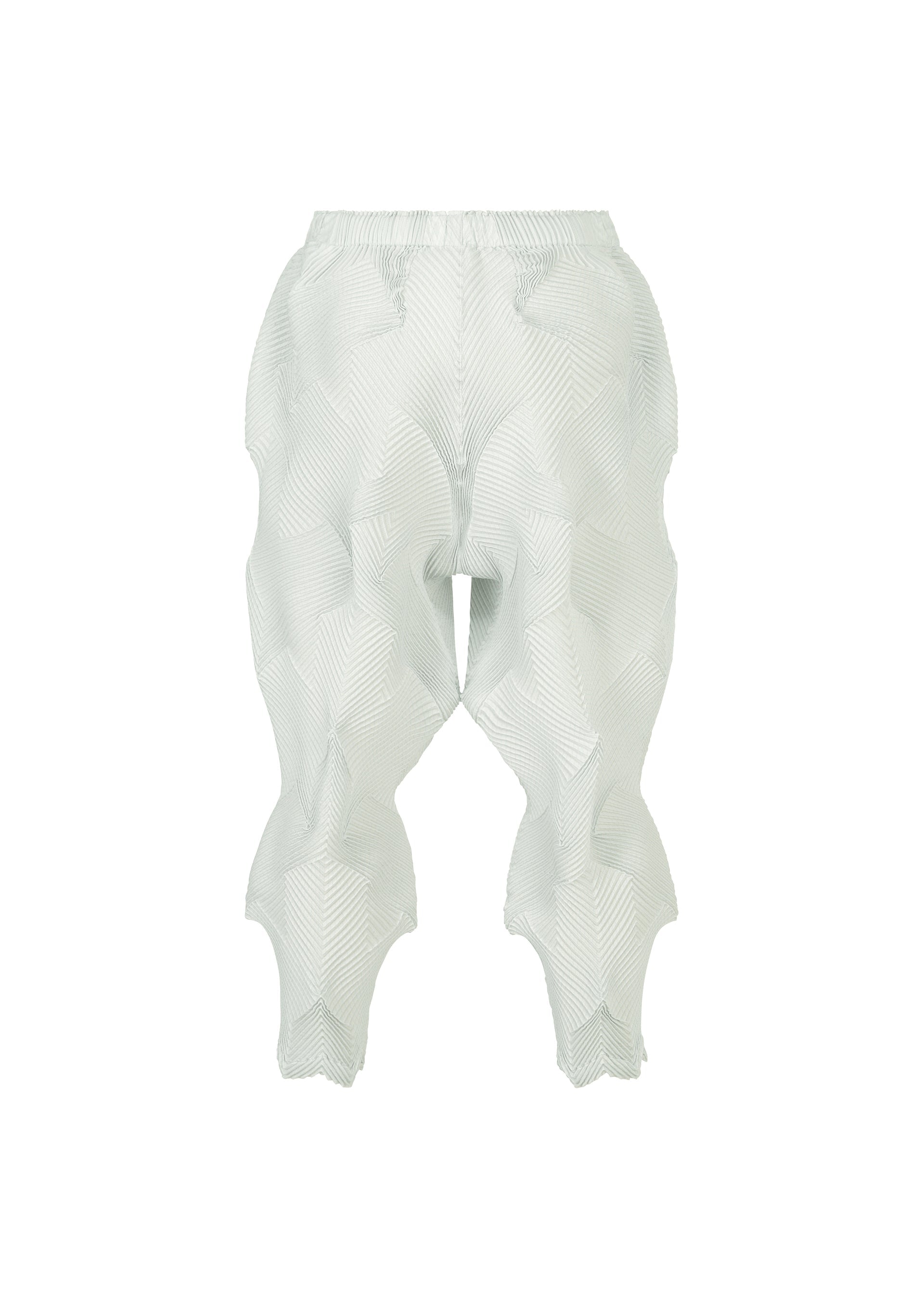 A detail shot of the A-Poc Able Issey Miyake TYPE O 010 trousers.