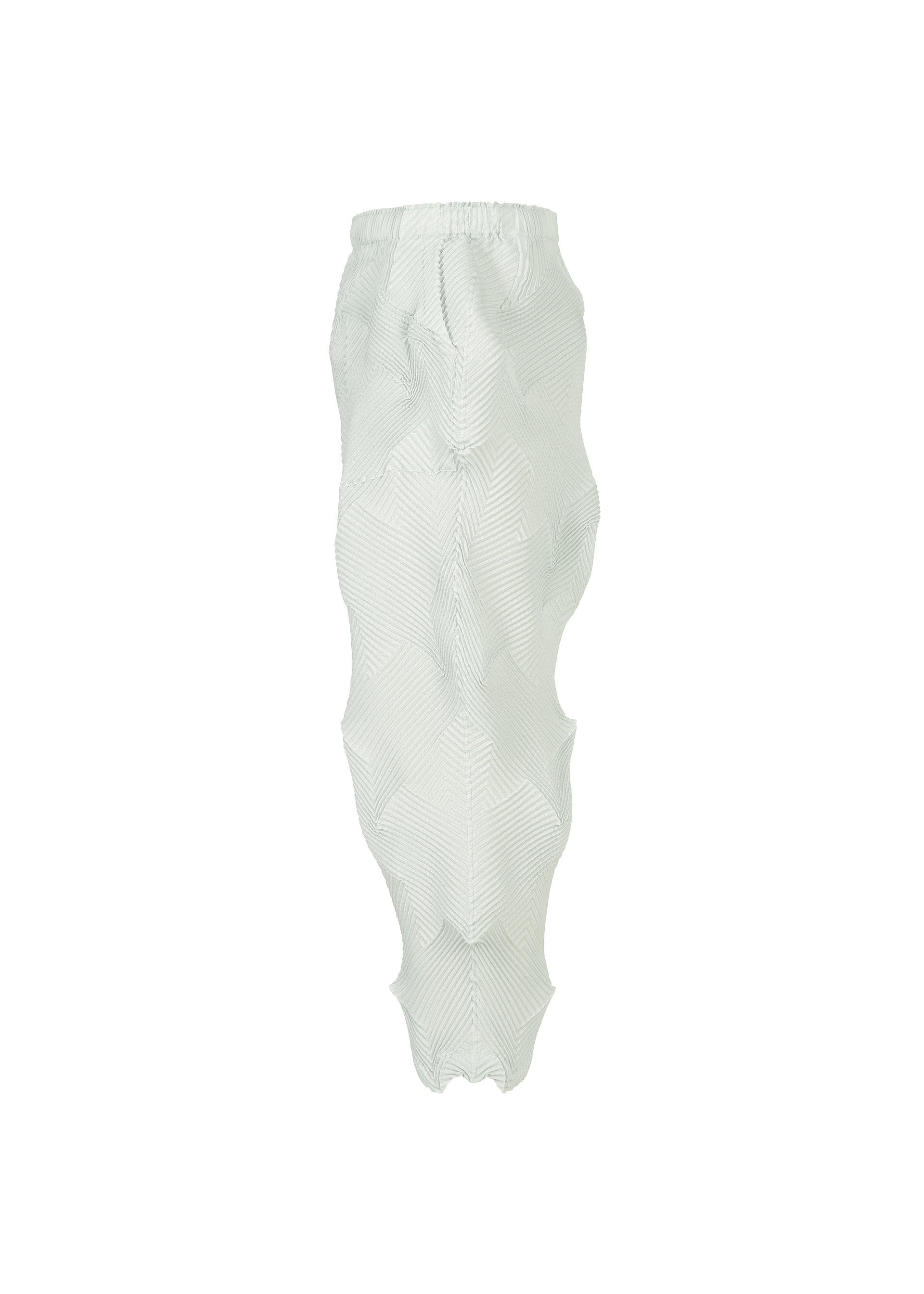 A detail shot of the A-Poc Able Issey Miyake TYPE O 010 trousers.