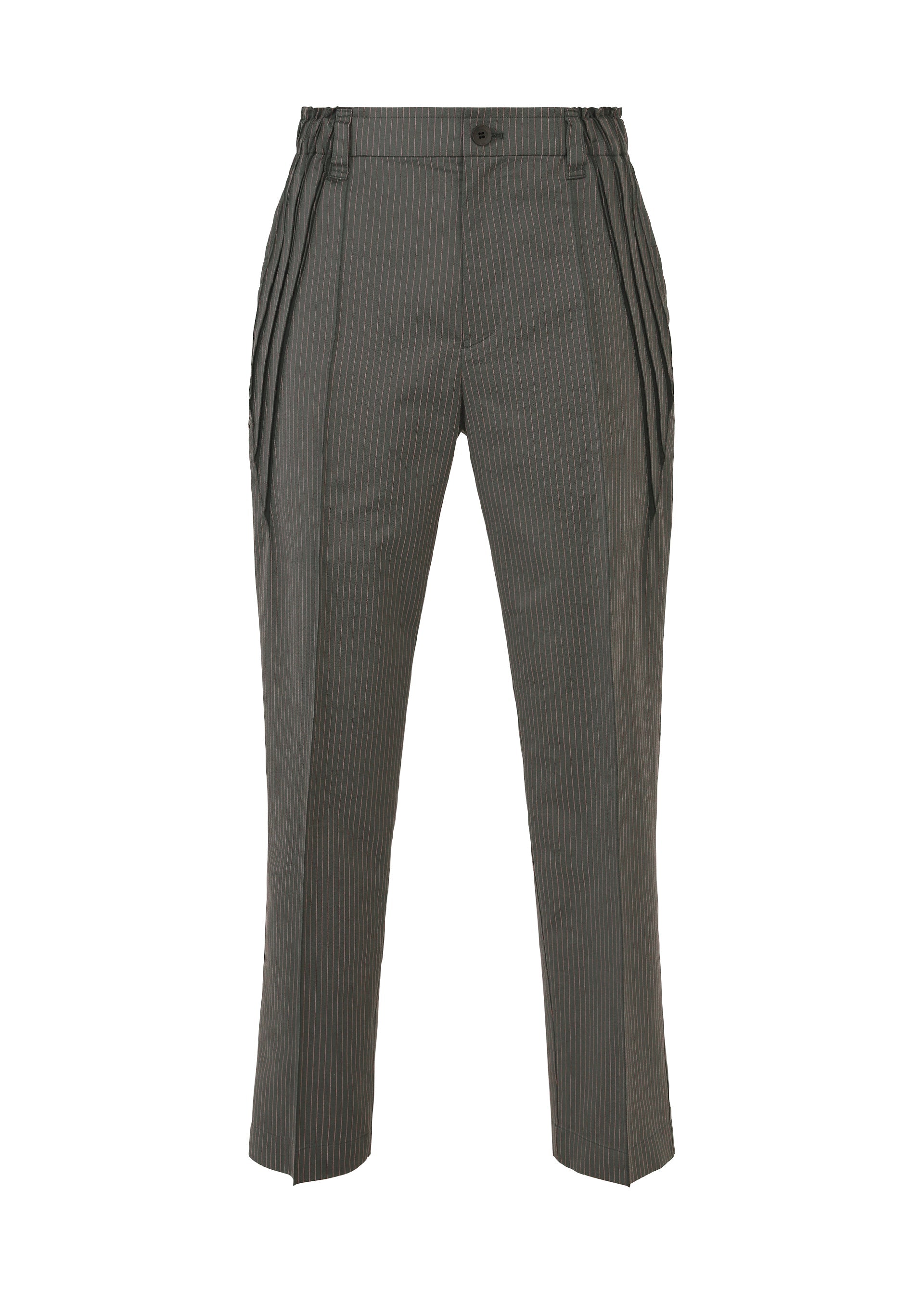 A product shot of the A-POC ABLE ISSEY MIYAKE TYPE-S 001-2 trousers in gray-hued.