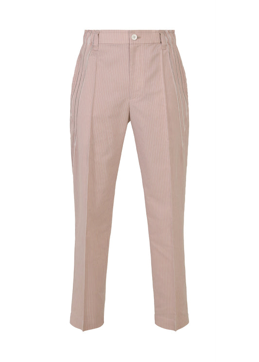 A product shot of the A-POC ABLE ISSEY MIYAKE TYPE-S 001-2 trousers in pink beige-hued.