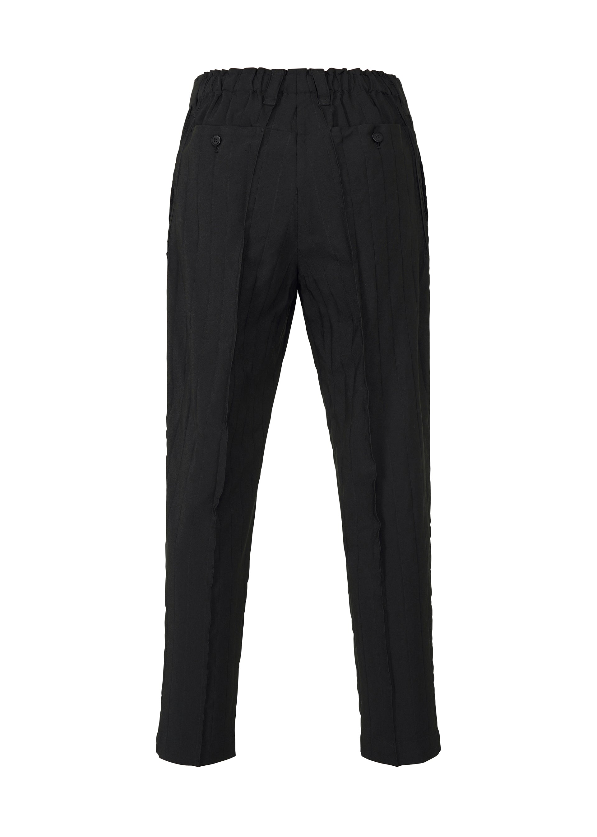 A detail shot of the A-Poc Able Issey Miyake TYPE I 007 trousers.