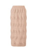 A product shot of the A-POC ABLE ISSEY MIYAKE TYPE-P 006 skirt in pink beige.