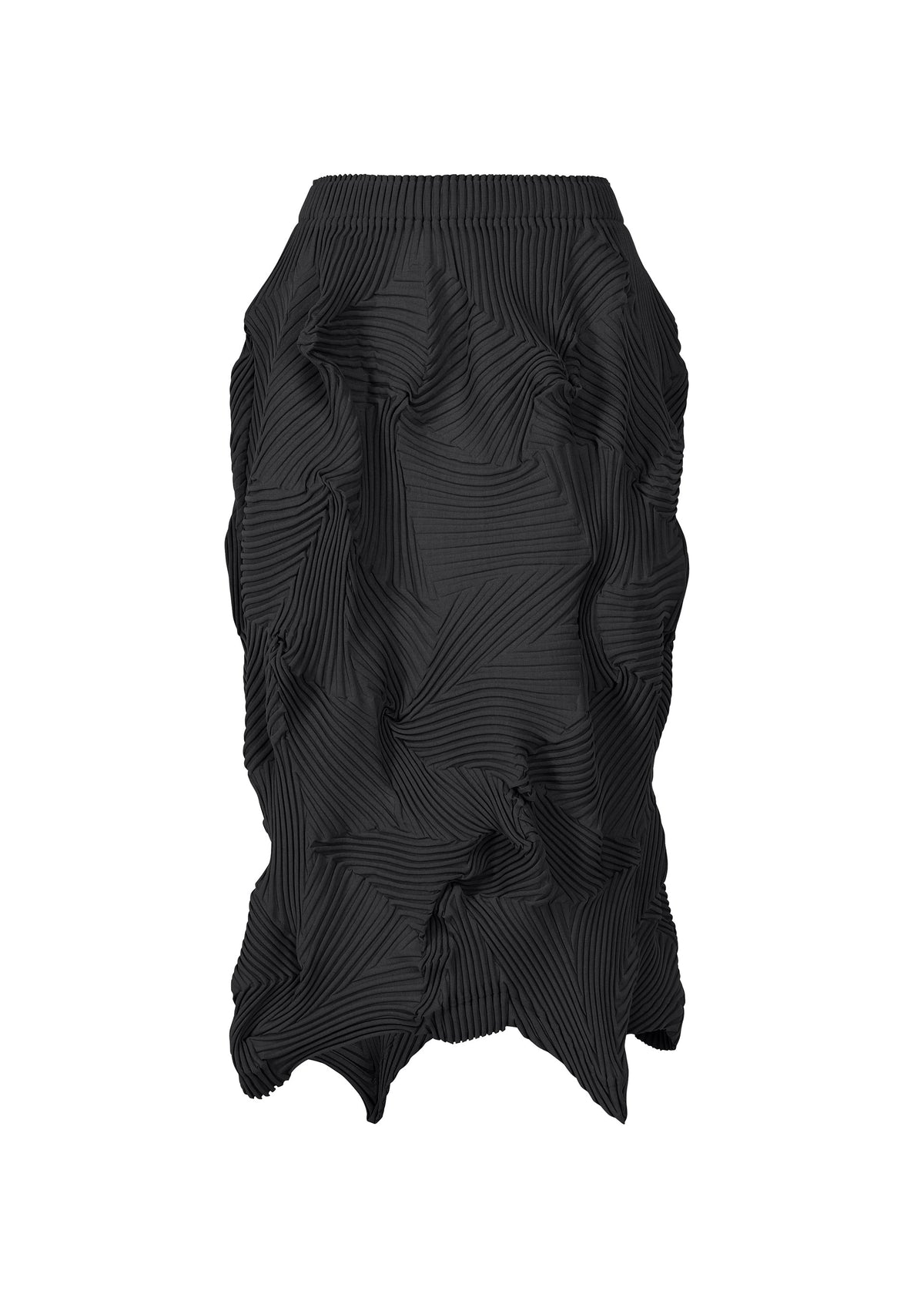 A product shot of the A-POC ABLE ISSEY MIYAKE TYPE-P 003-2 skirt in black.