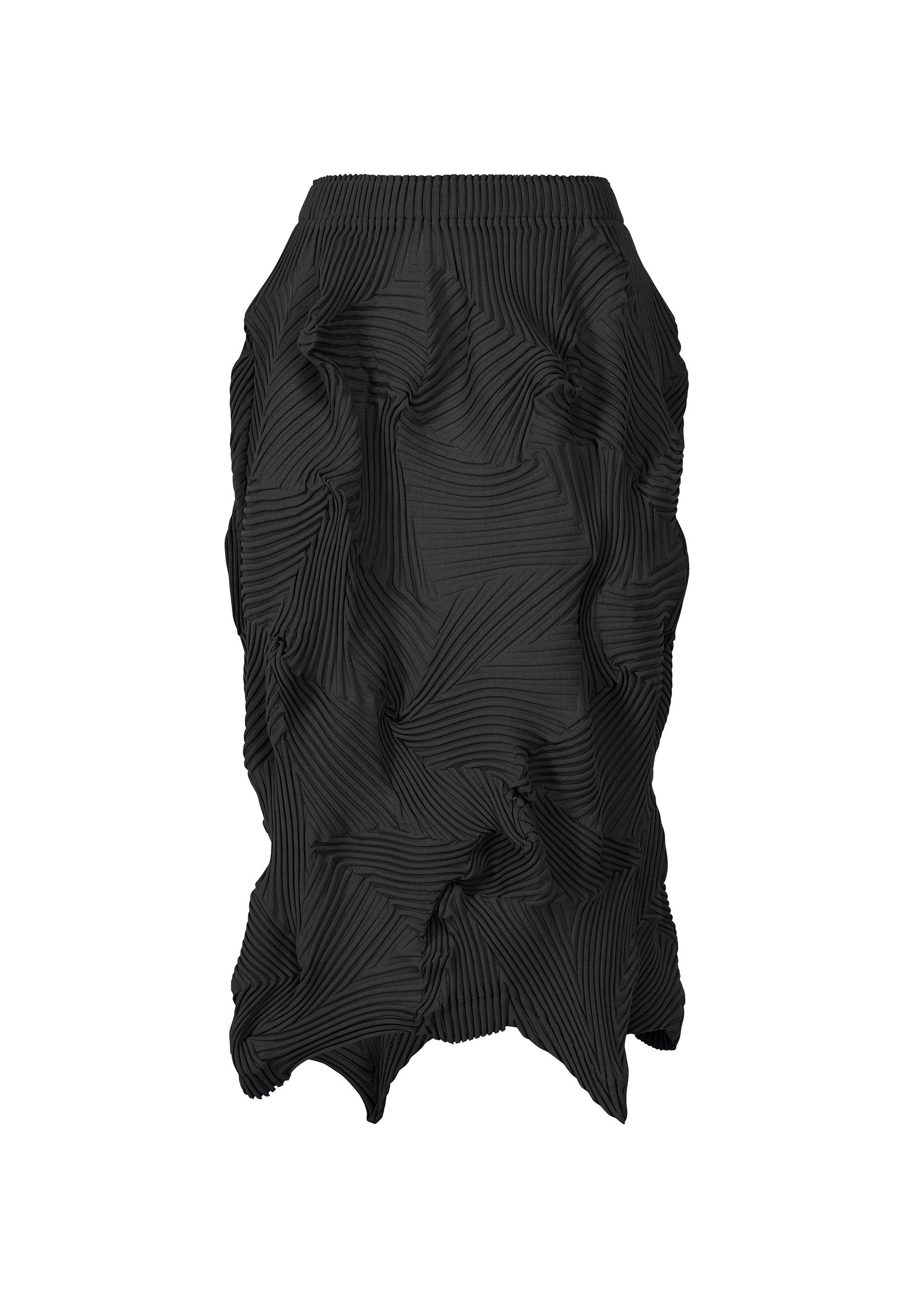A product shot of the A-POC ABLE ISSEY MIYAKE TYPE-P 003-2 skirt in black.