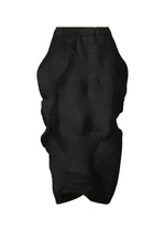 A product shot of the A-POC ABLE ISSEY MIYAKE TYPE-O 022 skirt in black.
