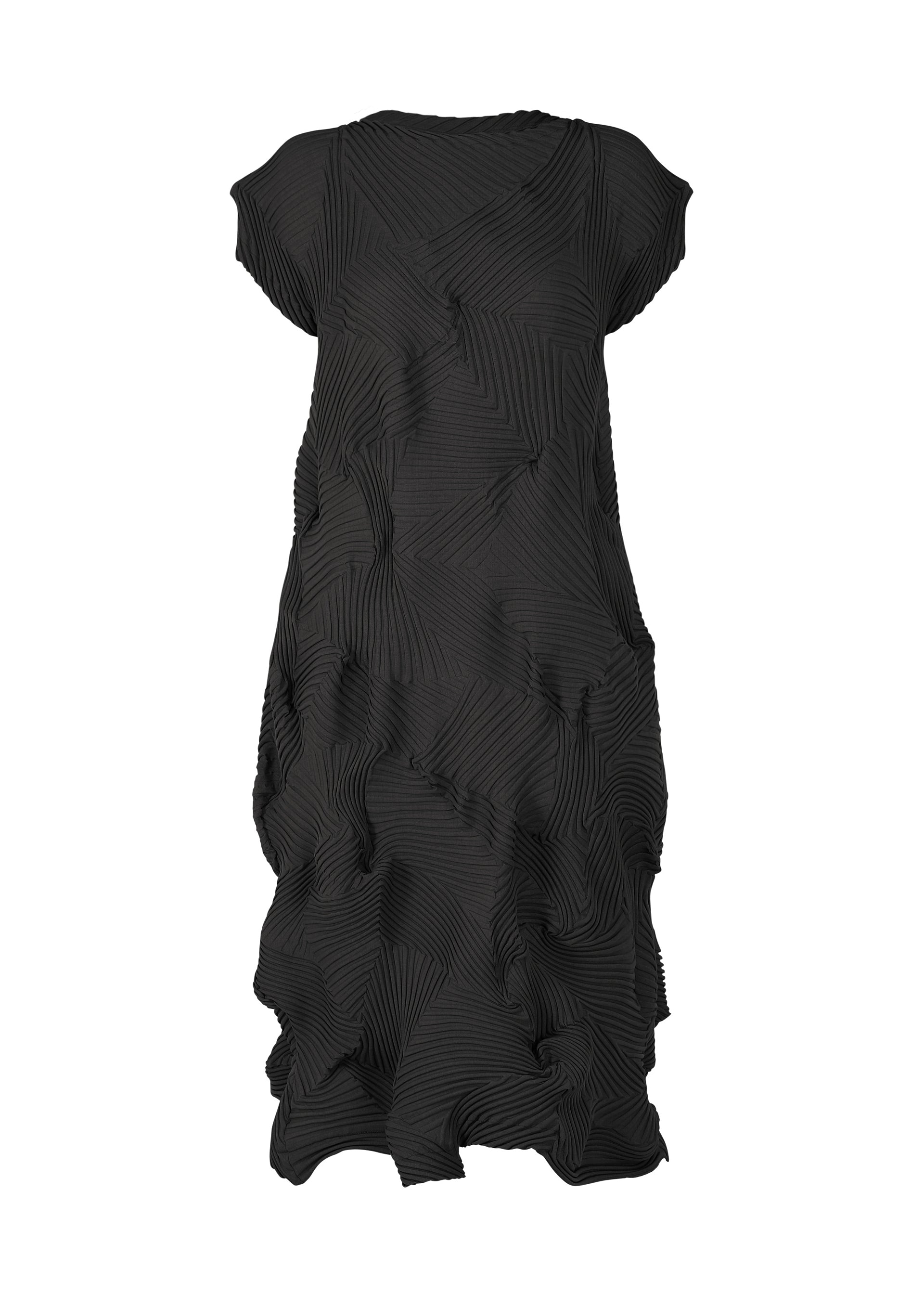 A product shot of the A-POC ABLE ISSEY MIYAKE TYPE-P 003-2 dress in black.